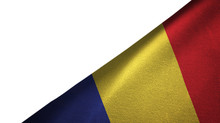 Romania Flag Right Side With Blank Copy Space