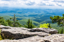 The View From Grandfather Mountain In Western North Carolina Near Boone, Linville, And Blowing Rock