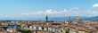 Panorama sur la ville de Florence et ces monuments