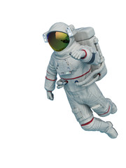 astronaut in a white background