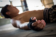 © BNMK0819 - The concept of setbacks, mistakes and discouragement, The boxer loses to the opponent.