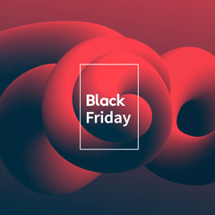 Poster - Modern Black Friday abstract banner vector design.