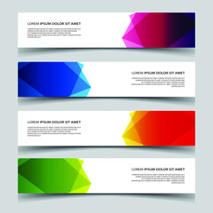 Wall Mural - Vector Abstract banner web template