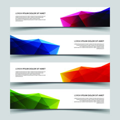 Wall Mural - Vector Abstract banner web template