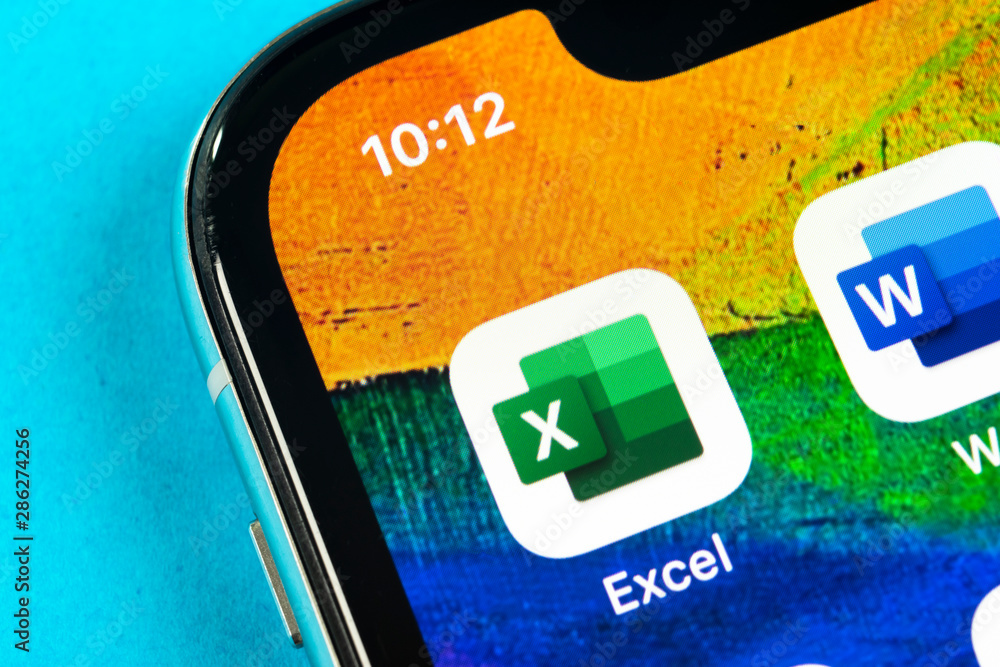 Excel Ios Icon Helsinki, Finland, May 4, 2019: Microsoft Excel application icon on ...