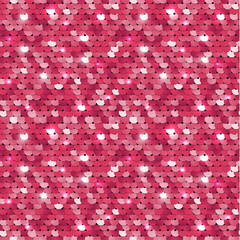 Wall Mural - seamless pink sequined texture - vector illustration eps10