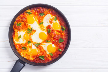 Traditional Israel food Shakshuka