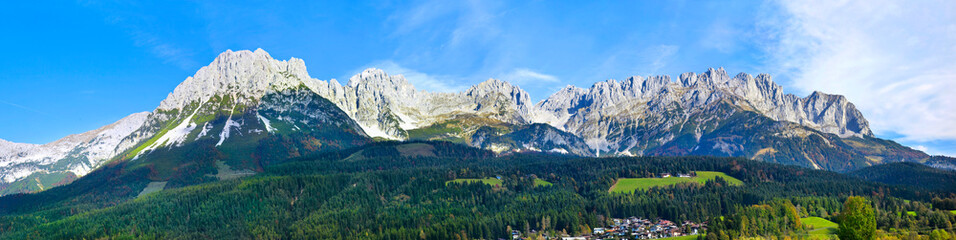 Beautiful mountain panorama from the 