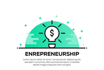 Sticker - ENREPRENEURSHIP ICON CONCEPT