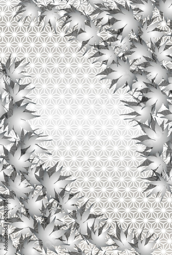 Background Wallpaper Vector Illustration Design Image Japan China Asia Free Size 背景 壁紙 ベクター イラスト 無料 無料素材 バックグラウンド フリー素材 和風素材 日本 イメージ フリーサイズ 伝統模様 麻葉紋様 椛の葉 紅葉 秋 落葉 もみじ