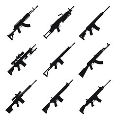 Poster - Firearms Silhouettes Pack