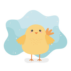 Sticker - cute chick animal farm character