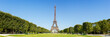 canvas print picture - Paris Eiffel tower panorama France panoramic view travel