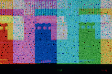 Wall Mural - pixel pattern of a digital glitch / abstract background, pattern of a digital glitch.