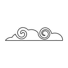 Sticker - Isolated cloud design