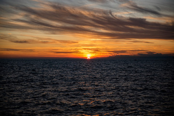 Canvas Print - sunset over the sea