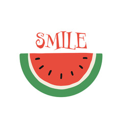 Sticker - Piece of watermelon, sketch for your design