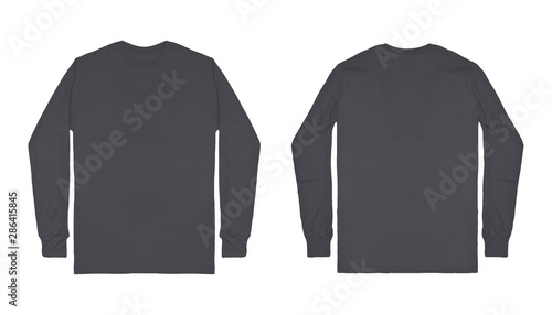plain gray long sleeve shirt