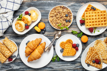 Wall Mural - Carbohydrate breakfast