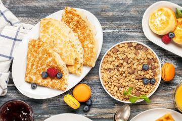 Wall Mural - Carbohydrate breakfast