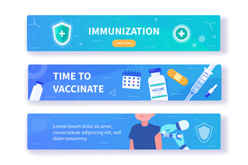 vaccination banners