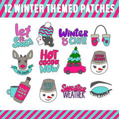 Poster - Winter holiday patches