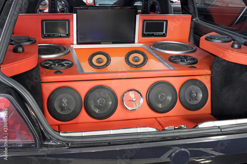 Cuadros en Lienzo car powerful stereo audio system custom
