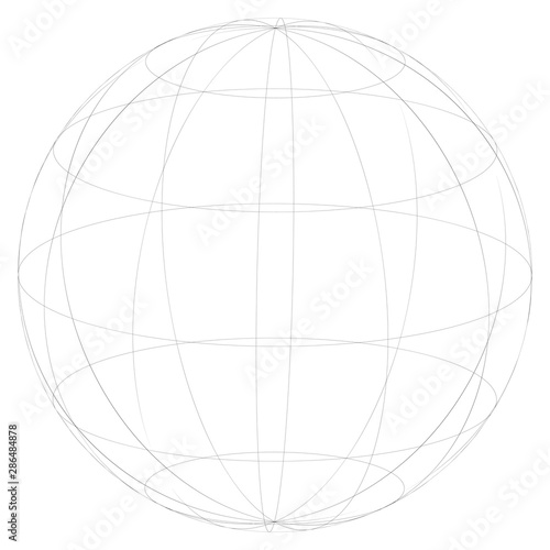 Sphere 3d Circle Shape Abstract Ball Globe Orb Design