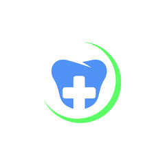 Wall Mural - Dental Vector Logo. Medical Cross Icon and Symbol. Eps 10.