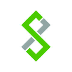 Wall Mural - Letter S and I Vector Logo. Square Icon and Symbol. Eps 10.Letter S and I Vector Logo. Square Icon and Symbol. Eps 10.