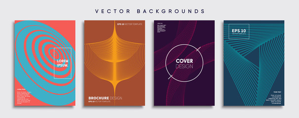 Wall Mural - minimal vector cover designs. future poster template.