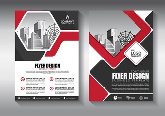 Business abstract vector template. Brochure design, cover modern layout, annual report, poster, flyer in A4 with colorful triangles, geometric shapes for tech, science, market with light background