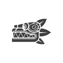 Quetzalcoatl Vector Icon Illustration