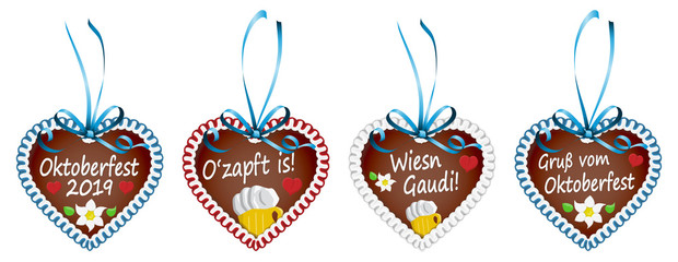 gingerbread hearts Oktoberfest 2019 2020