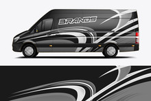Van Wrap Design. Wrap, Sticker And Decal Design For Company. Vector Format - Eps 10 Vector