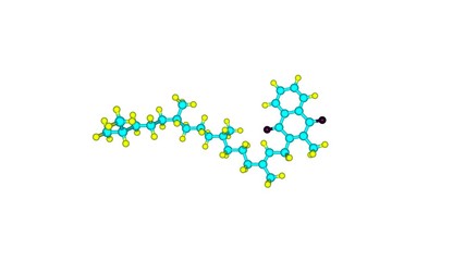 Sticker - Rotating vitamin K1 molecule video