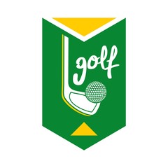 Wall Mural - golf emblem design