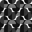 Black and white geometric modern seamless pattern