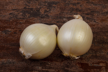 Ripe white onion