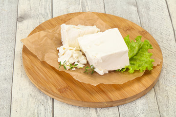 Greek traditional Feta soft cheese