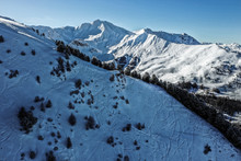 La Plagne From Above In The French Alps