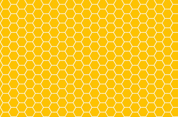 Yellow honeycomb honey seamless pattern Vector eps hexagons of geometric shapes mosaic background