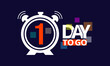 © Arif Arisandi - 1 day to go last countdown icon. Vector illustration