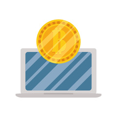 Sticker - Isolated Bitcoin vector design