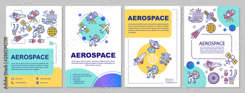 Cuadros en Lienzo Aerospace industry template layout