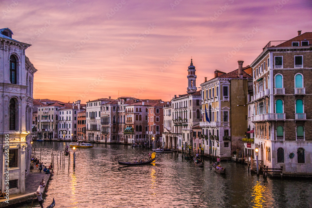 Views of streets and canals in Venice Italy - obrazy, fototapety, plakaty 