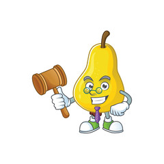 Poster - Judge fresh pear on the cartoon character