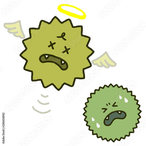 除菌されるウイルス兄弟 手描き風 イラスト Stock Illustration Adobe Stock 除菌されるウイルス兄弟 手描き風 イラスト Stock Illustration Adobe Stock