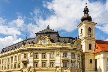 Wall Mural - View of Council Tower in the old town, Sibiu.