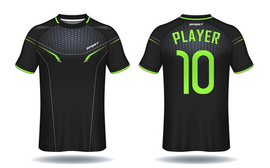 Soccer jersey template.sport t-shirt design.	